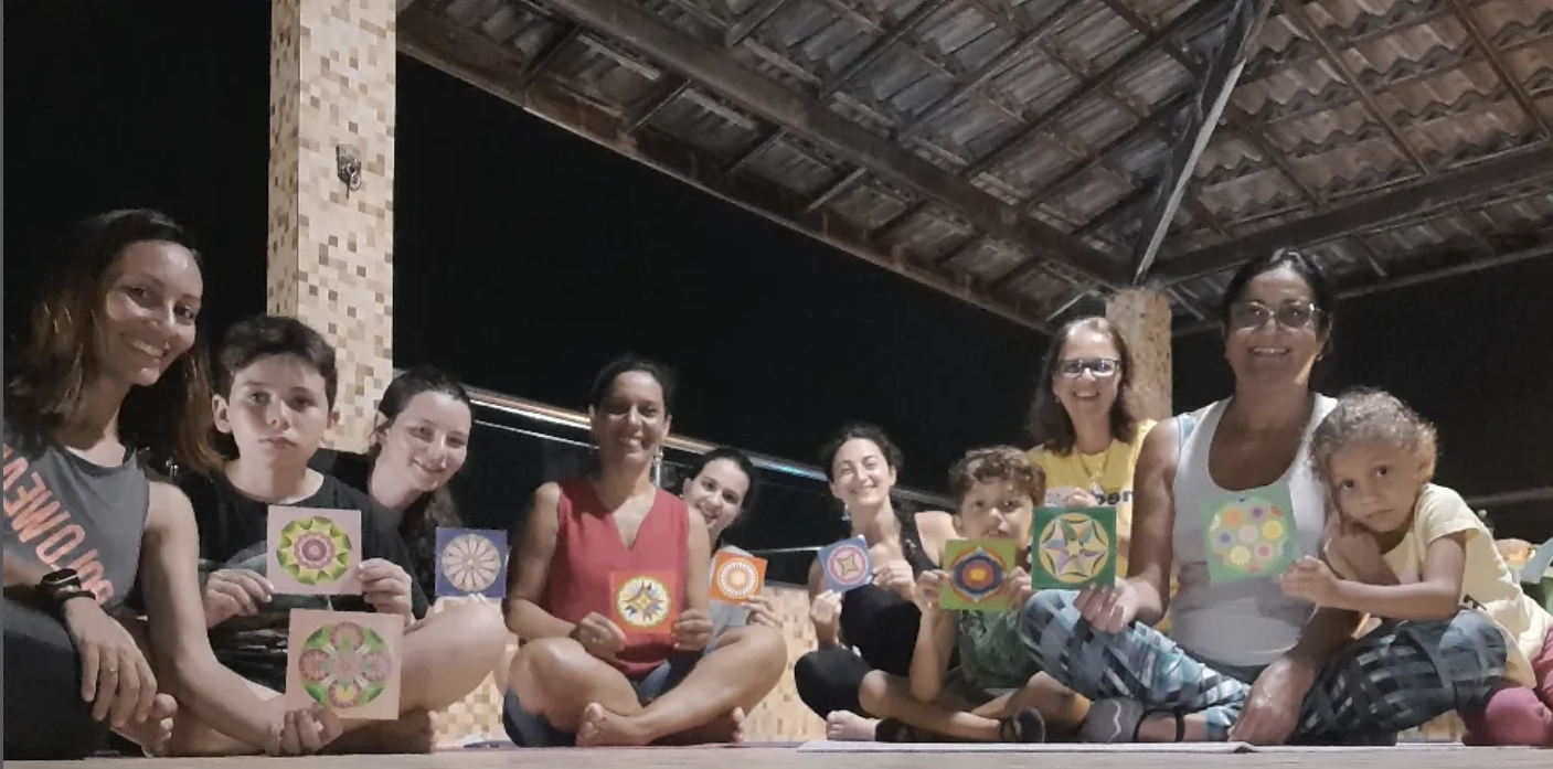Encontro comunitário e aula coletiva